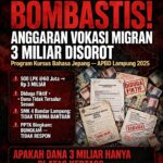 skandal Vokasi Migran Lampung 2025: Anggaran 3 Miliar Untuk 500 LPK Kursus Bahasa Jepang Diduga Tidak Transparan, PPTK Bungkam IMG_20261001_201807